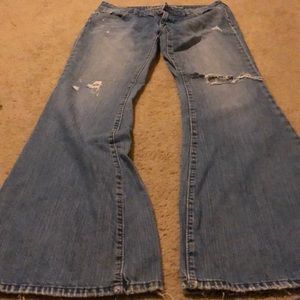 Wide leg jeans